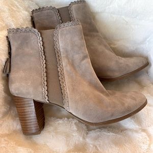 Alex Marie Suede Ankle Boots, Size 10